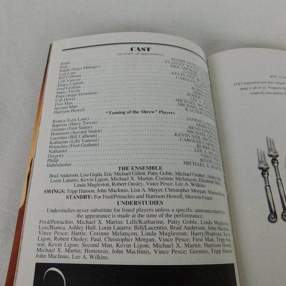 LOT Kiss Me Kate Playbill Note September 2001 Burke Moses Carolee Carmello - Picture 7 of 12